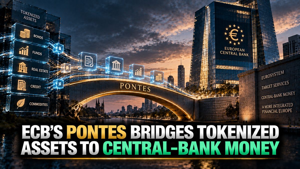 ECB's Pontes Bridges Tokenized Assets to Central-Bank Money