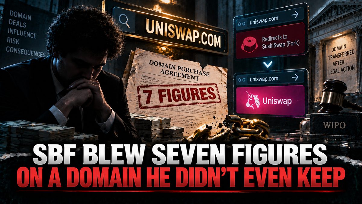 SBF Blew Seven Figures on a Domain He Didn't Even Keep