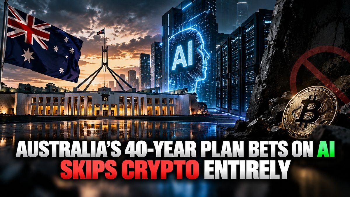 Australia's 40-Year Plan Bets on AI, Skips Crypto Entirely