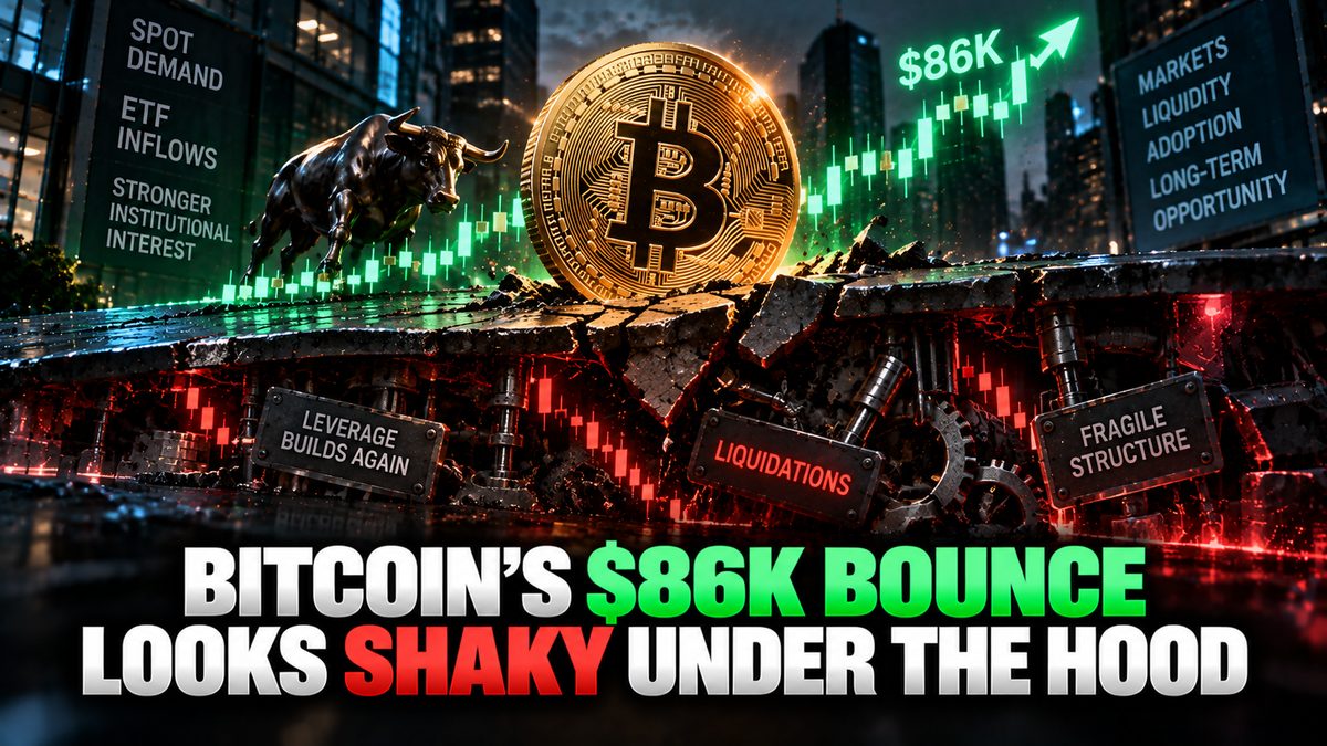 Bitcoin's $86K Bounce Looks Shaky Under the Hood