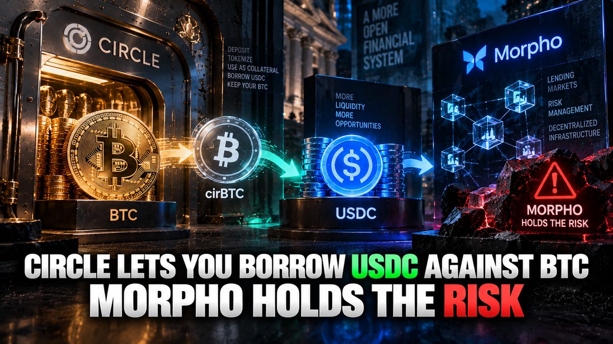 Circle Lets You Borrow USDC Against BTC, Morpho Holds the Risk