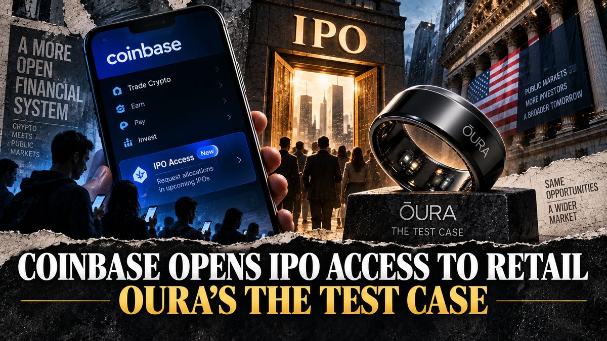 Coinbase Opens IPO Access to Retail — Oura's the Test Case