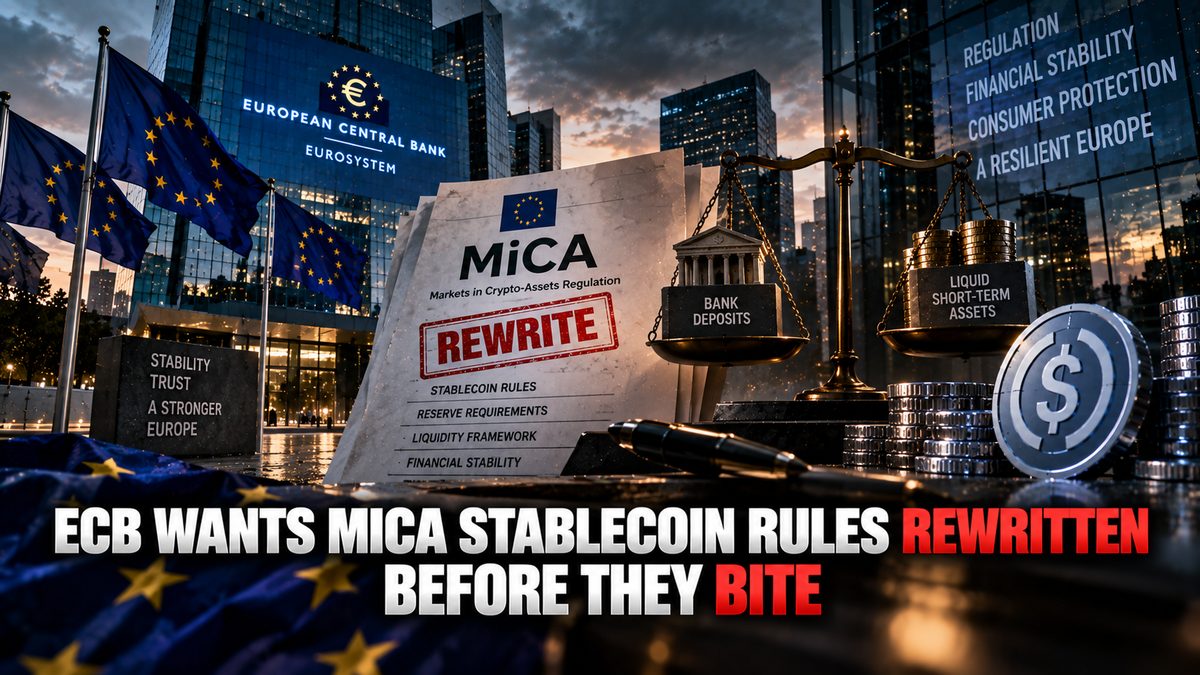 ECB Wants MiCA Stablecoin Rules Rewritten Before They Bite