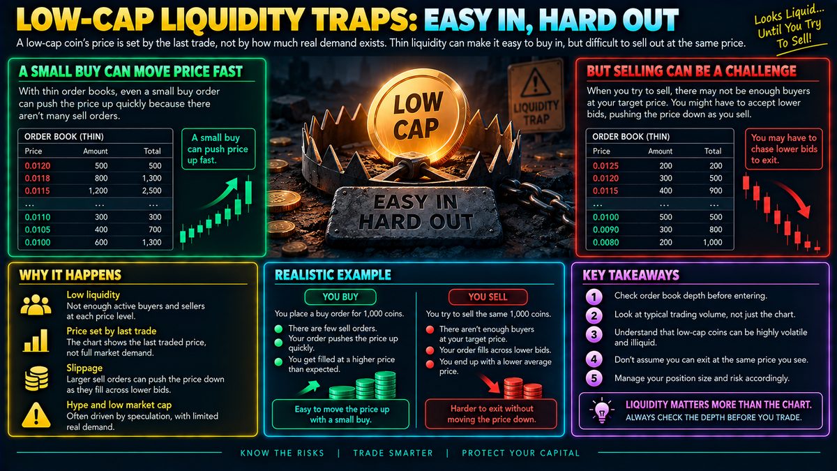Low-Cap Crypto Liquidity Traps: Why Exiting Is Harder Than Entering