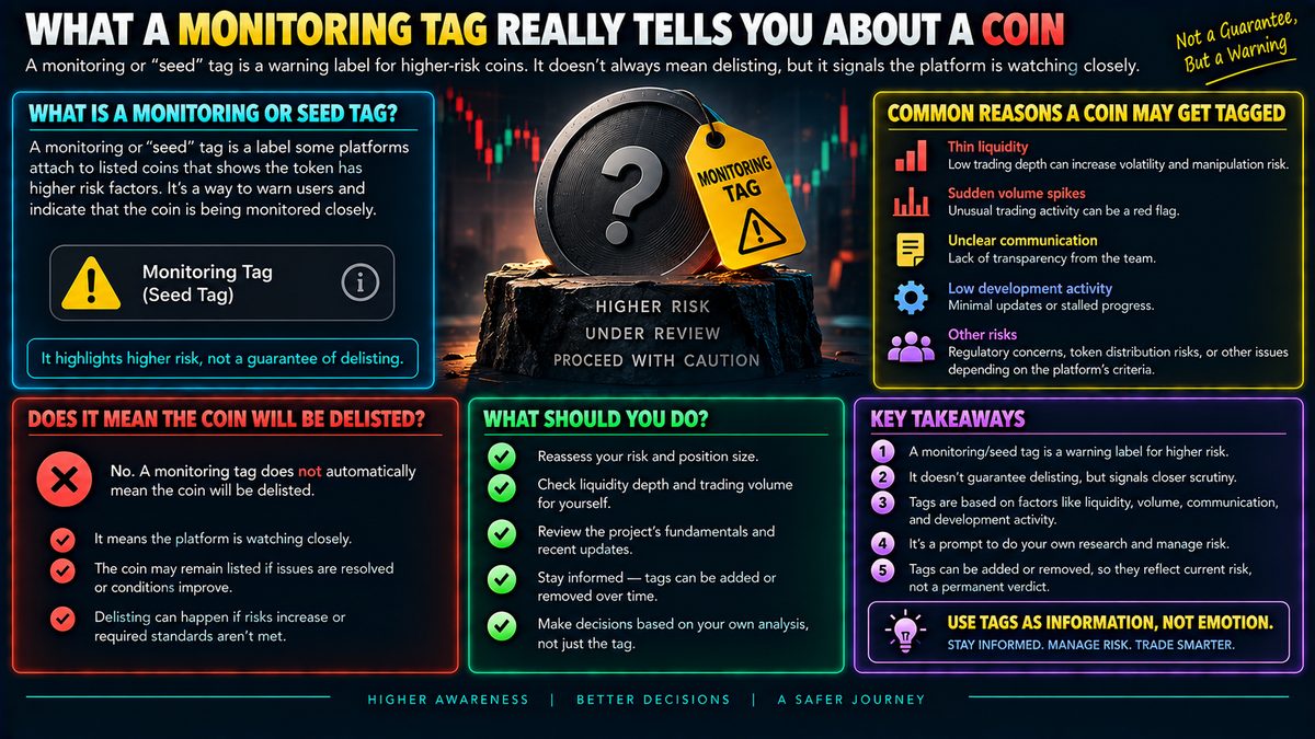 Monitoring Tag on a Coin: What It Really Means