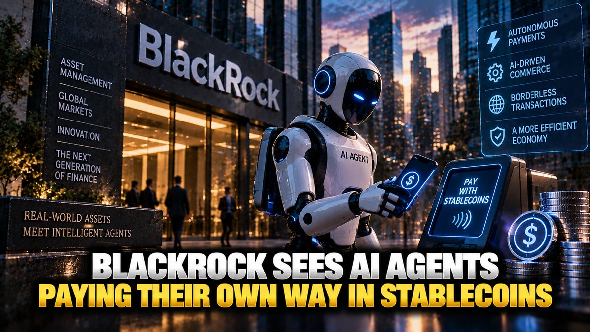 BlackRock Sees AI Agents Paying Their Own Way in Stablecoins
