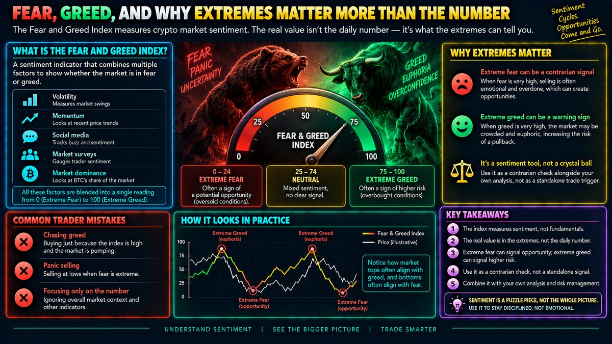 Fear and Greed Index: Why Extremes Matter More Than the Number