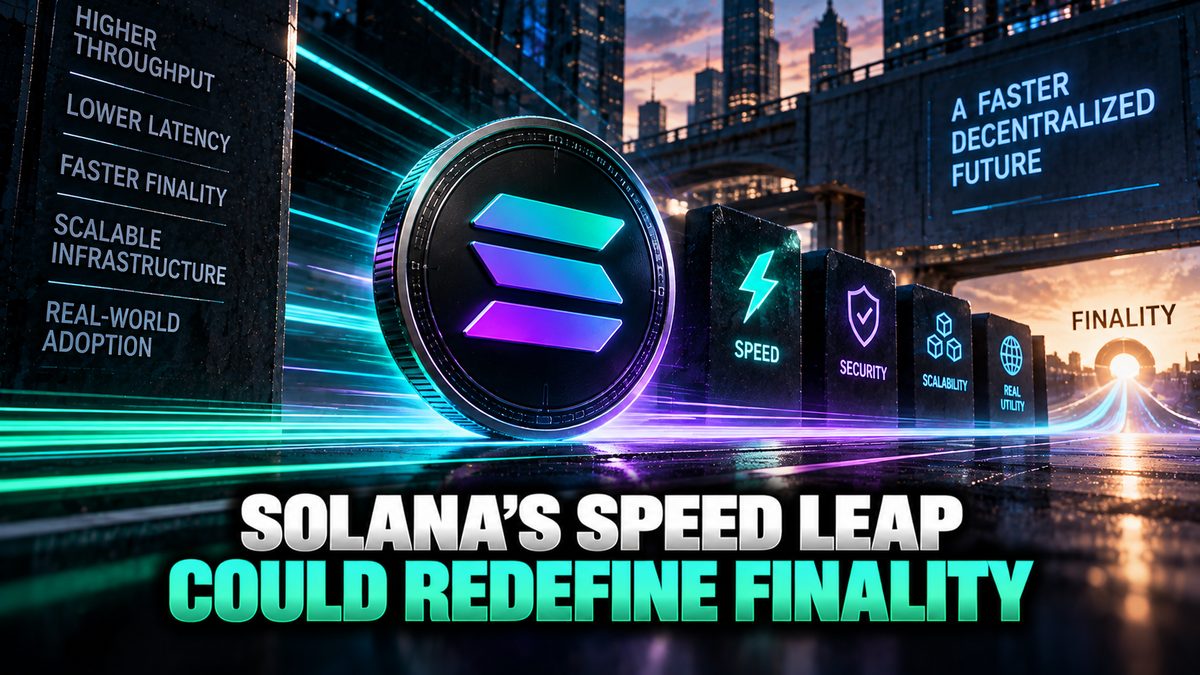 Solana's Speed Leap Could Redefine Finality