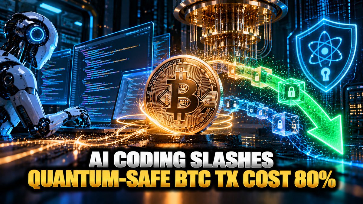 AI Coding Slashes Quantum-Safe BTC Tx Cost 80%