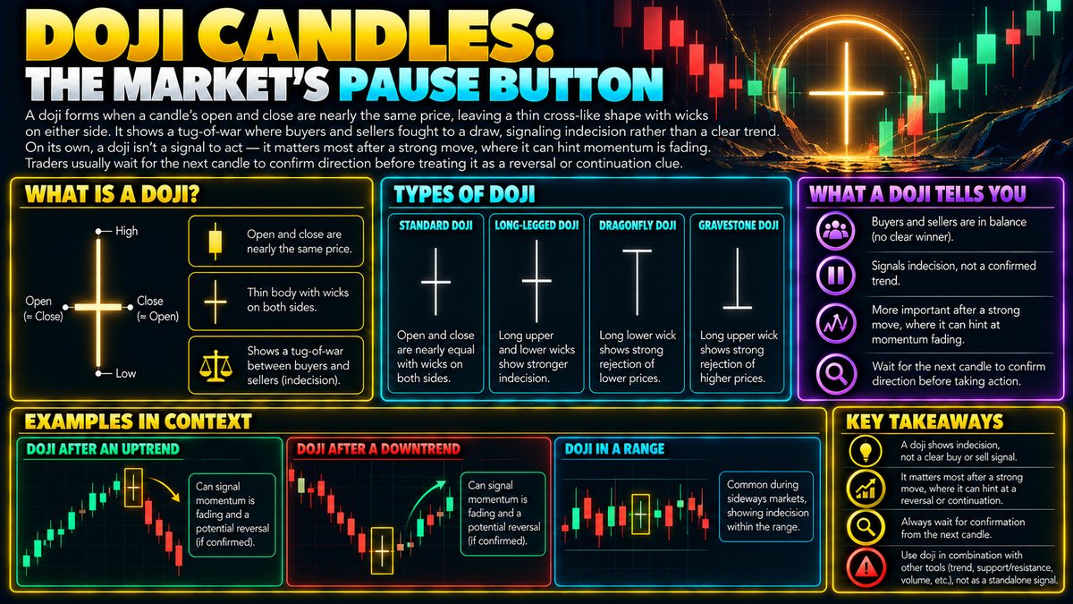 Doji Candlestick Pattern: What It Means and How to Trade It
