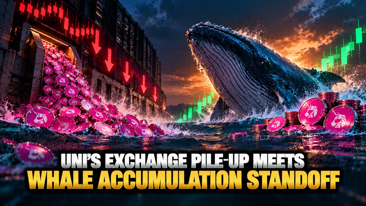 UNI's Exchange Pile-Up Meets Whale Accumulation Standoff