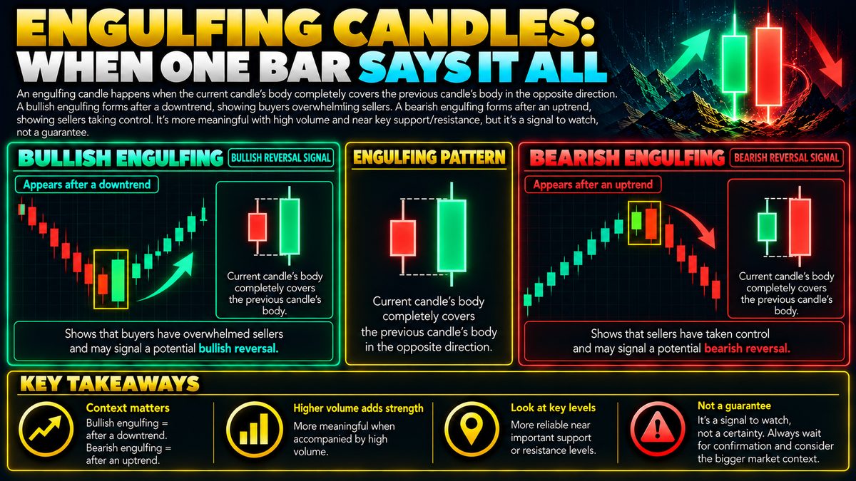 Engulfing Candle Pattern: What It Means and How to Read It