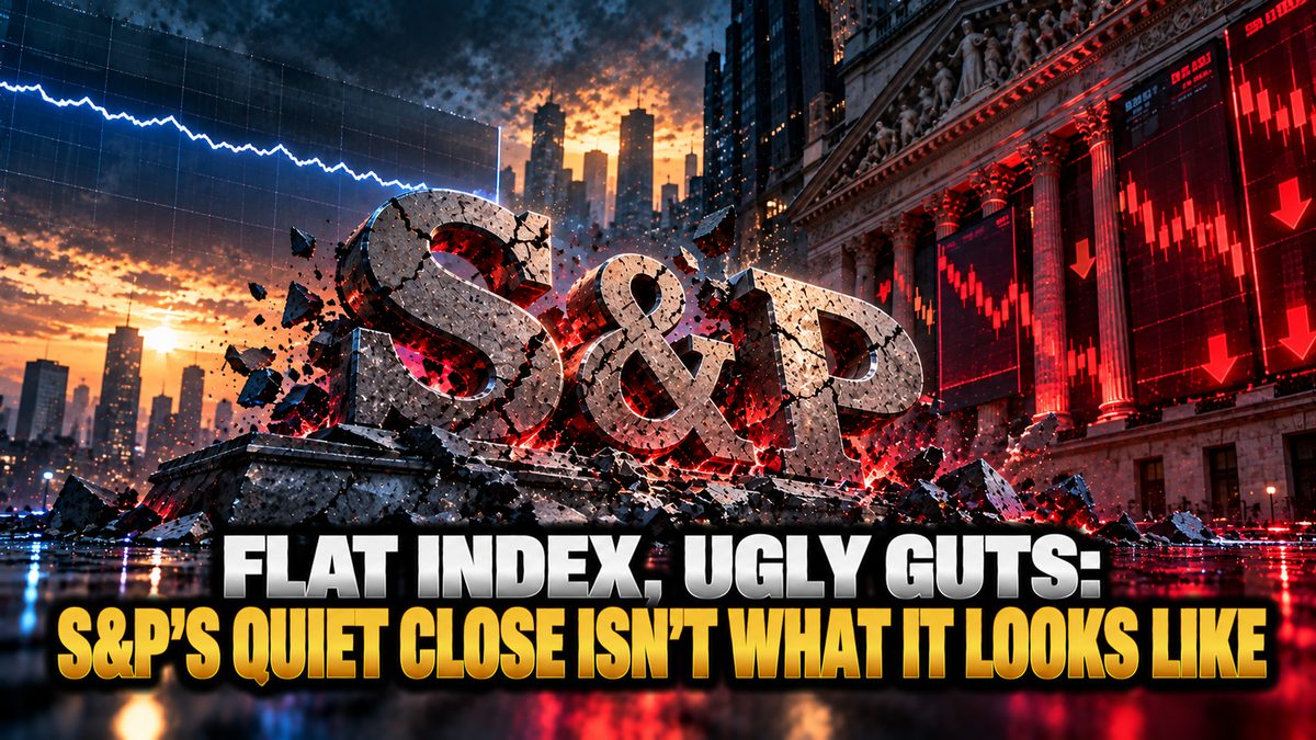 Flat Index, Ugly Guts: S&P's Quiet Close Isn't What It Looks Like