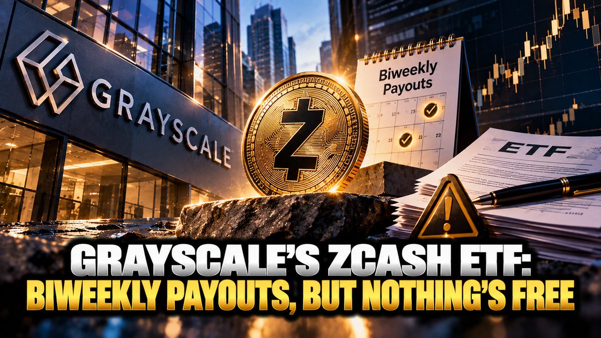 Grayscale's Zcash ETF: Biweekly Payouts, But Nothing's Free