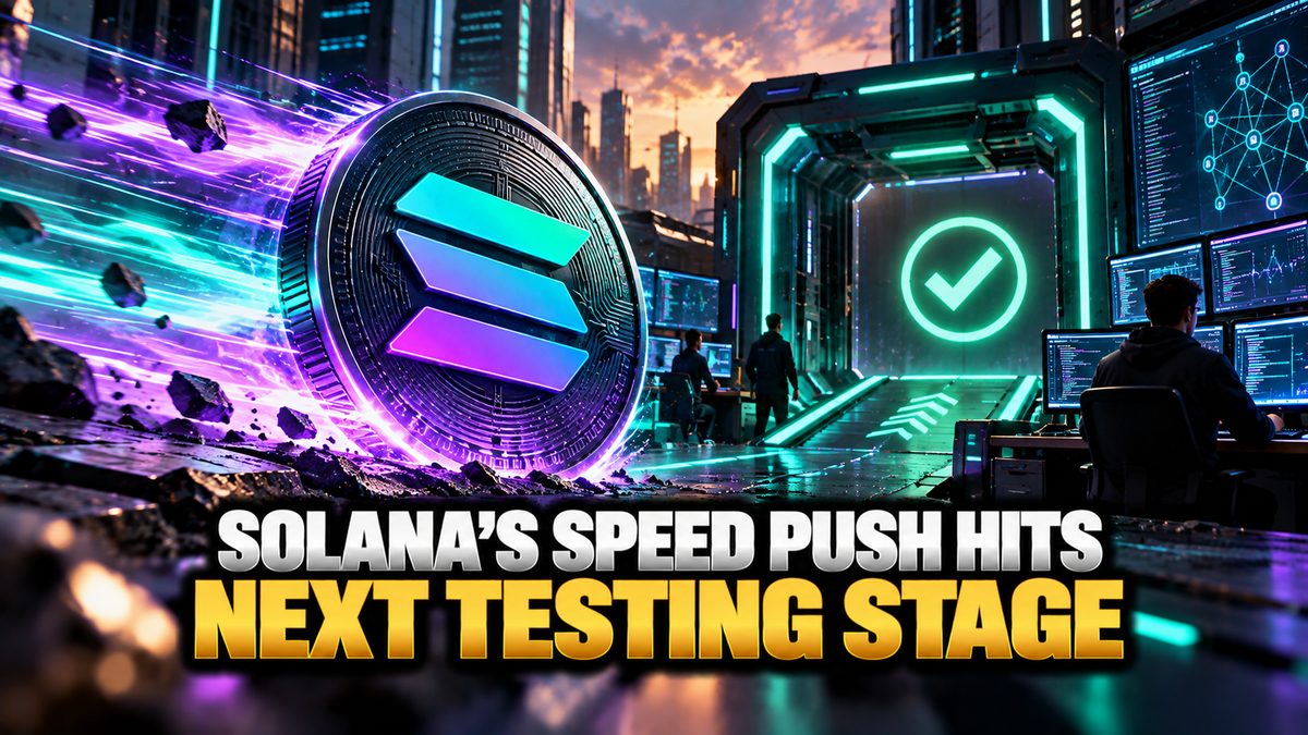 Solana's Speed Push Hits Next Testing Stage