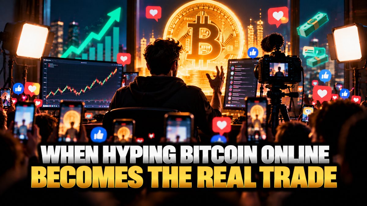 When Hyping Bitcoin Online Becomes the Real Trade