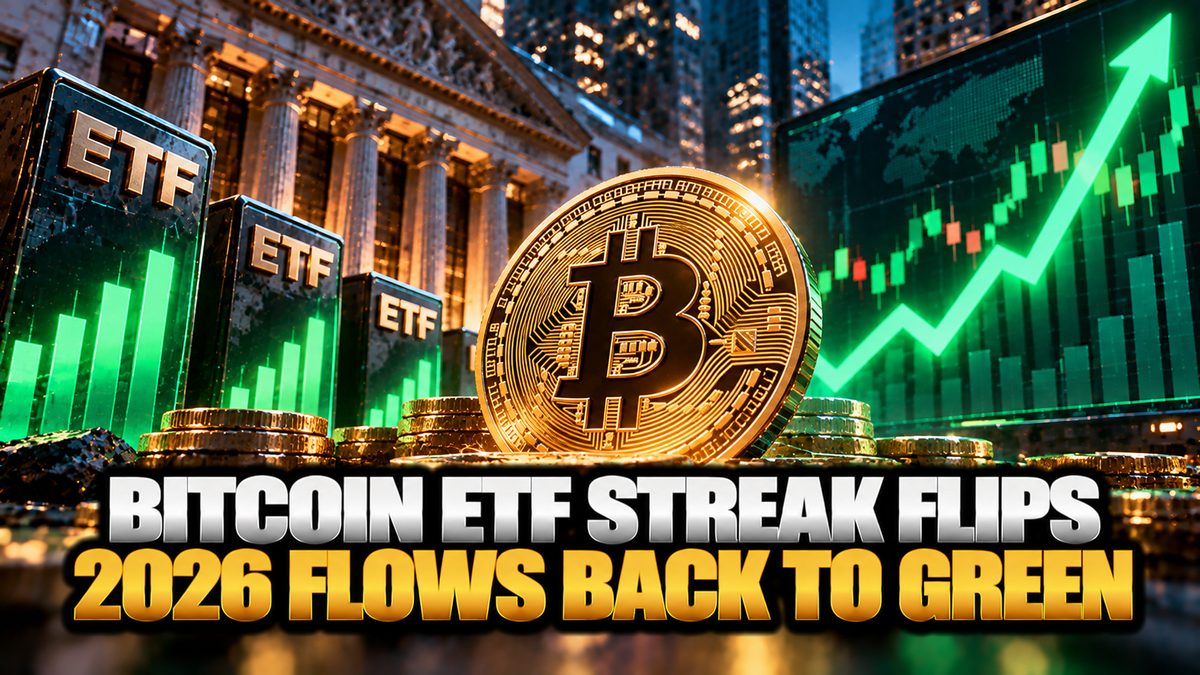Bitcoin ETF Streak Flips 2026 Flows Back to Green
