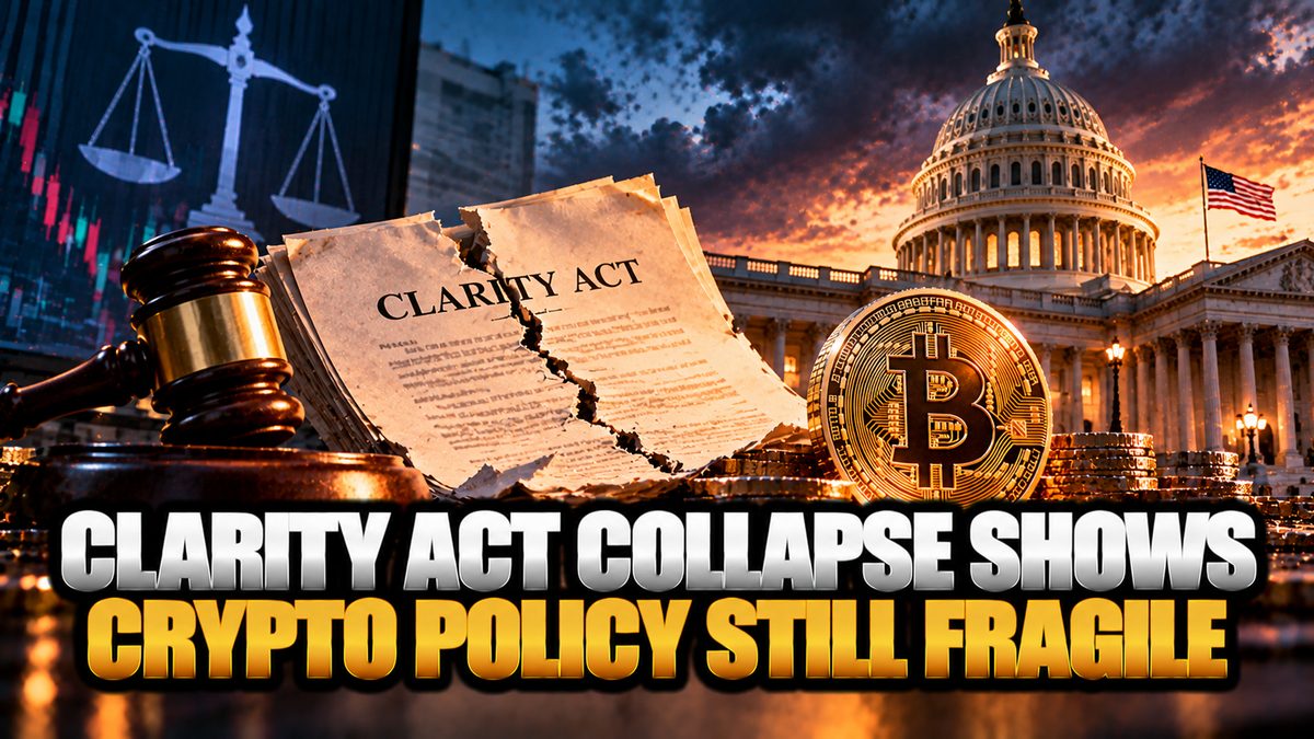 Clarity Act Collapse Shows Crypto Policy Still Fragile