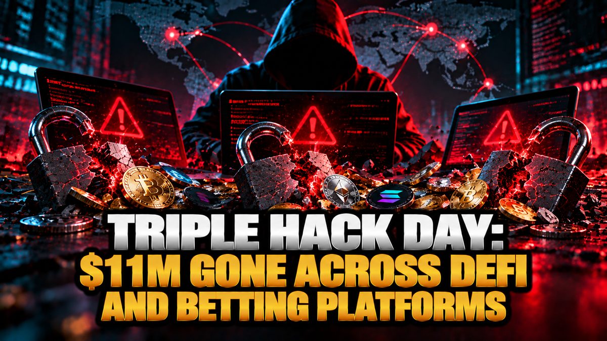 Triple Hack Day: $11M Gone Across DeFi and Betting Platforms