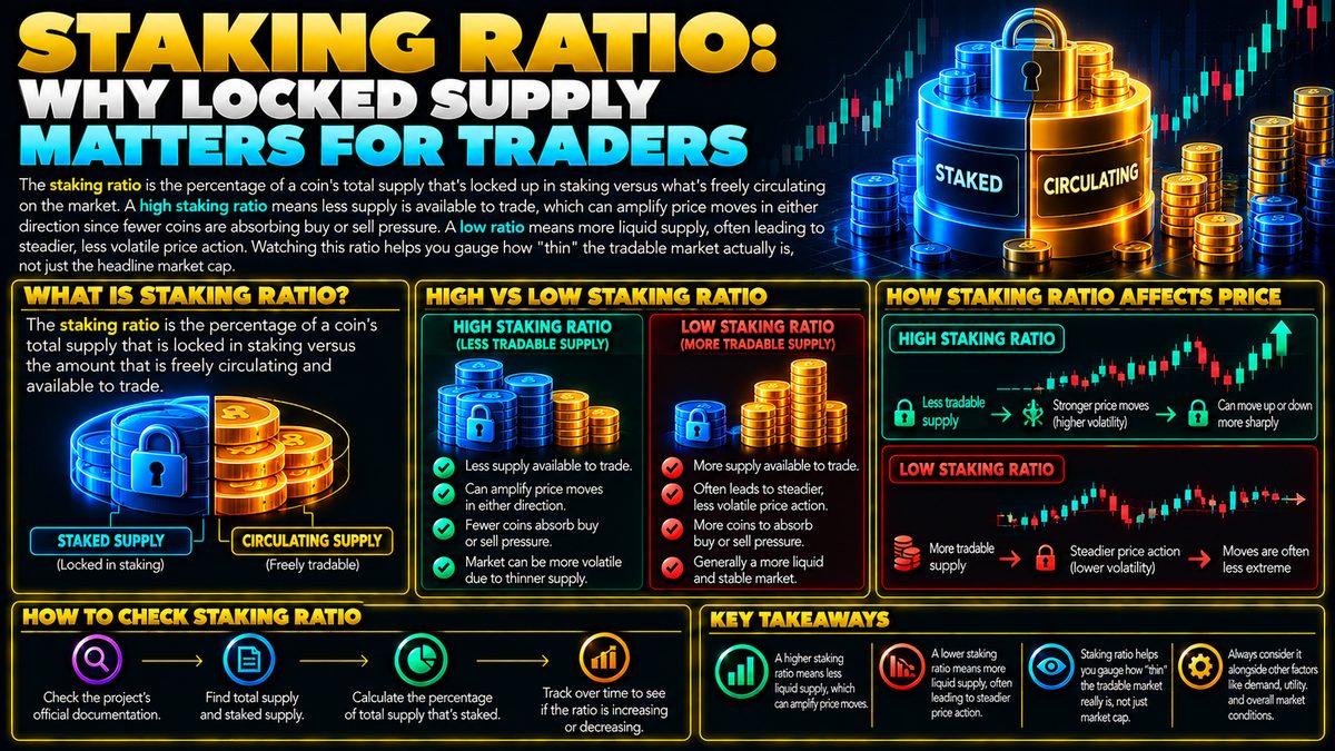 Staking Ratio: Why Locked Supply Matters for Traders