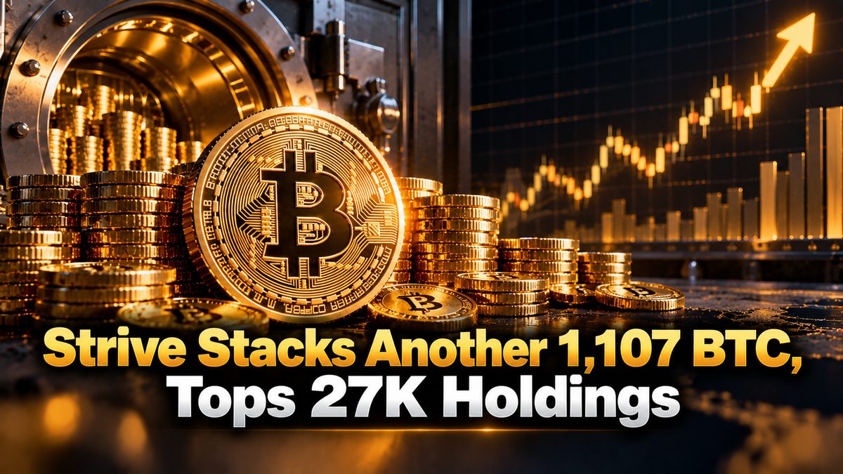 Strive Stacks Another 1,107 BTC, Tops 27K Holdings