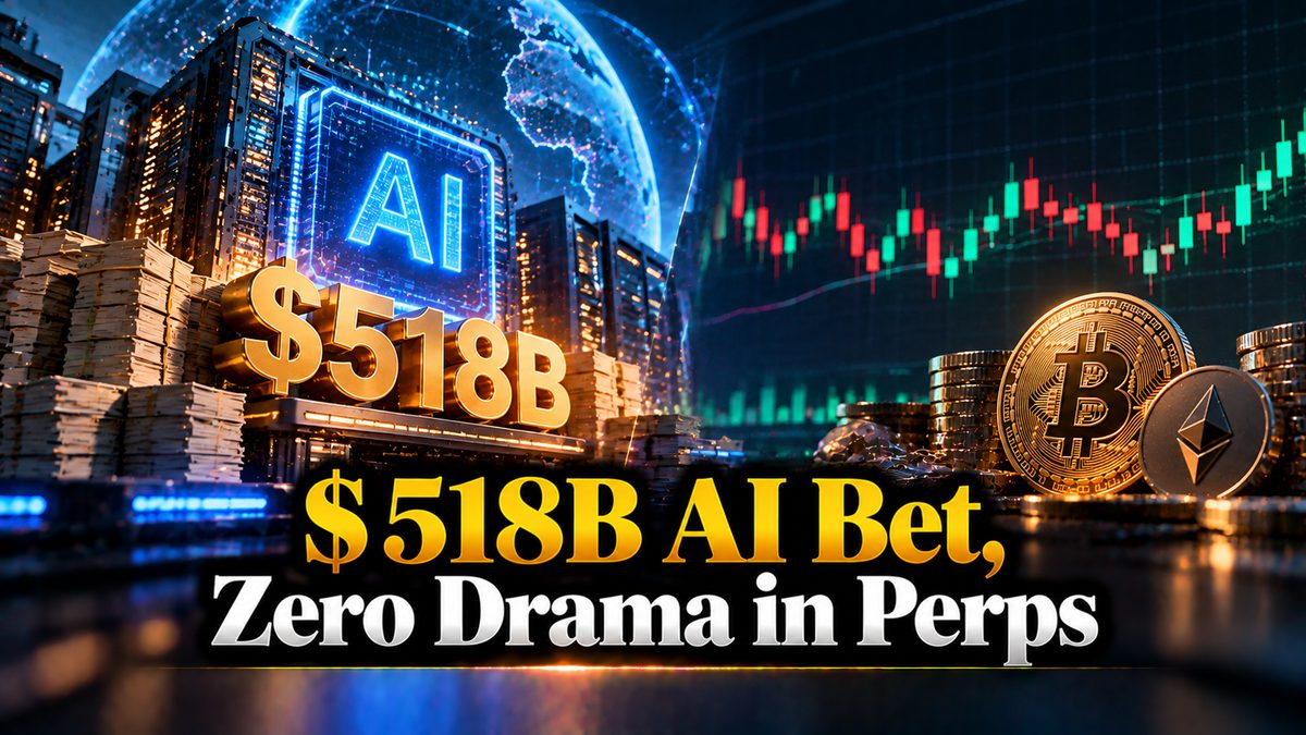 $518B AI Bet, Zero Drama in Perps