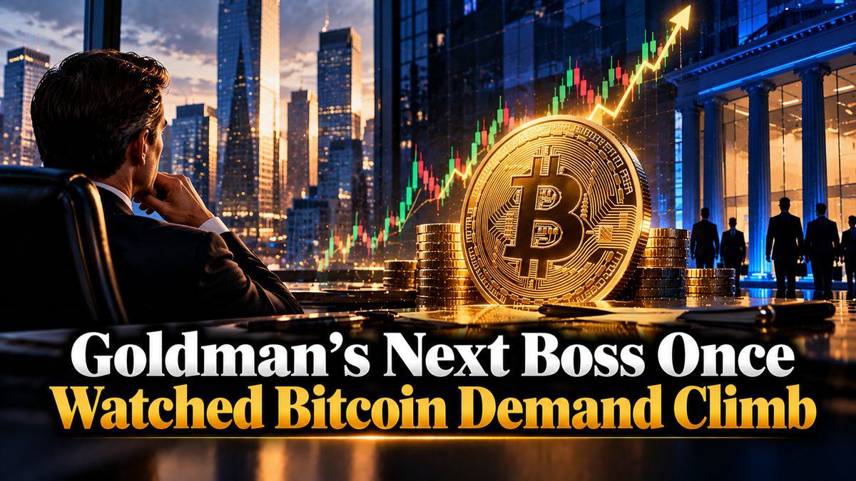 Goldman's Next Boss Once Watched Bitcoin Demand Climb