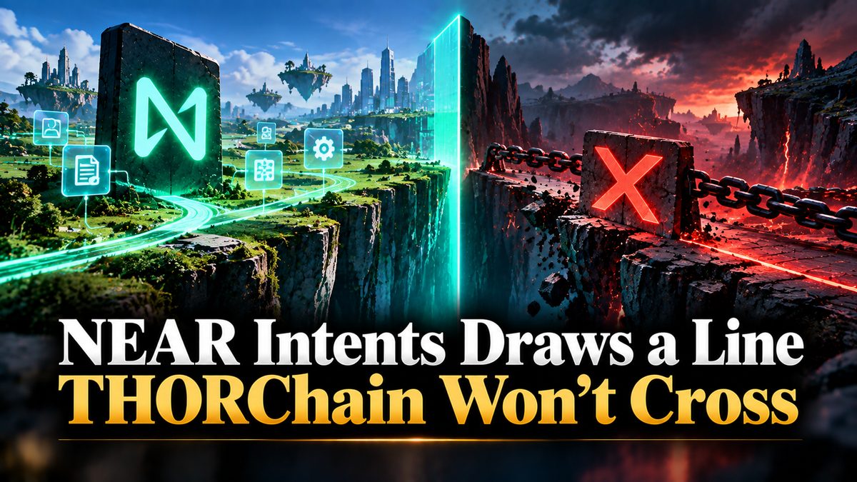 NEAR Intents Draws a Line THORChain Won't Cross