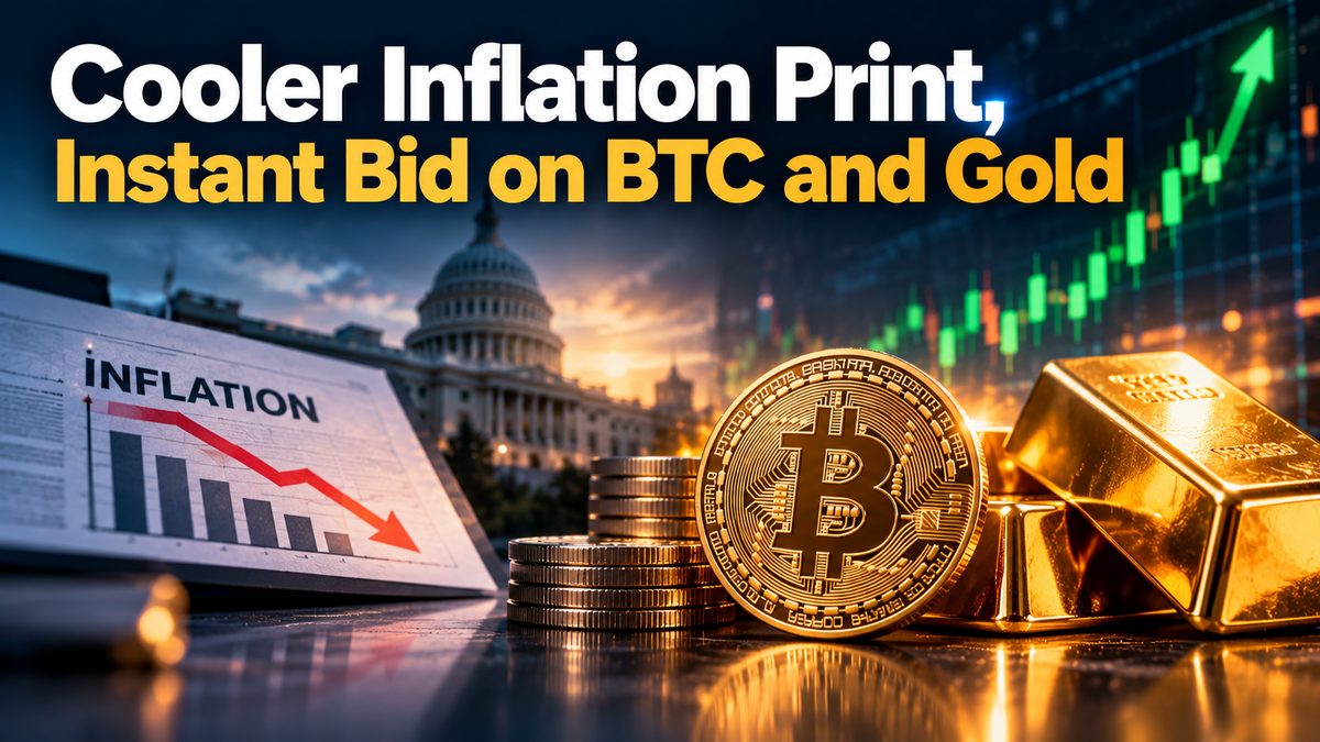 Cooler Inflation Print, Instant Bid on BTC and Gold