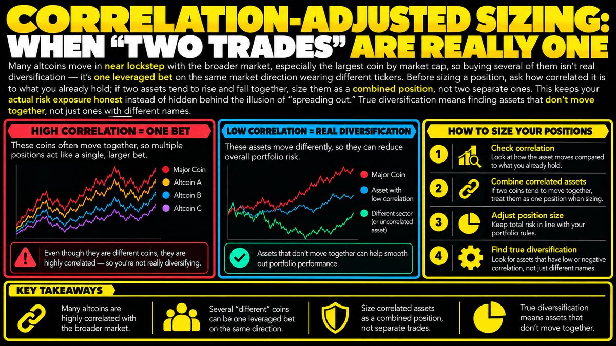 Correlation-Adjusted Position Sizing: Why Many Altcoins Are One Trade