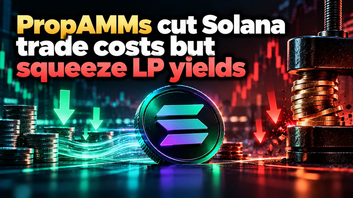 PropAMMs cut Solana trade costs but squeeze LP yields