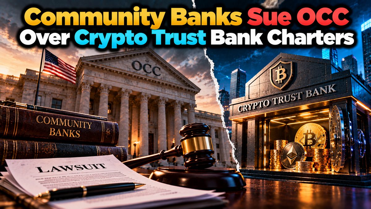 Community Banks Sue OCC Over Crypto Trust Bank Charters