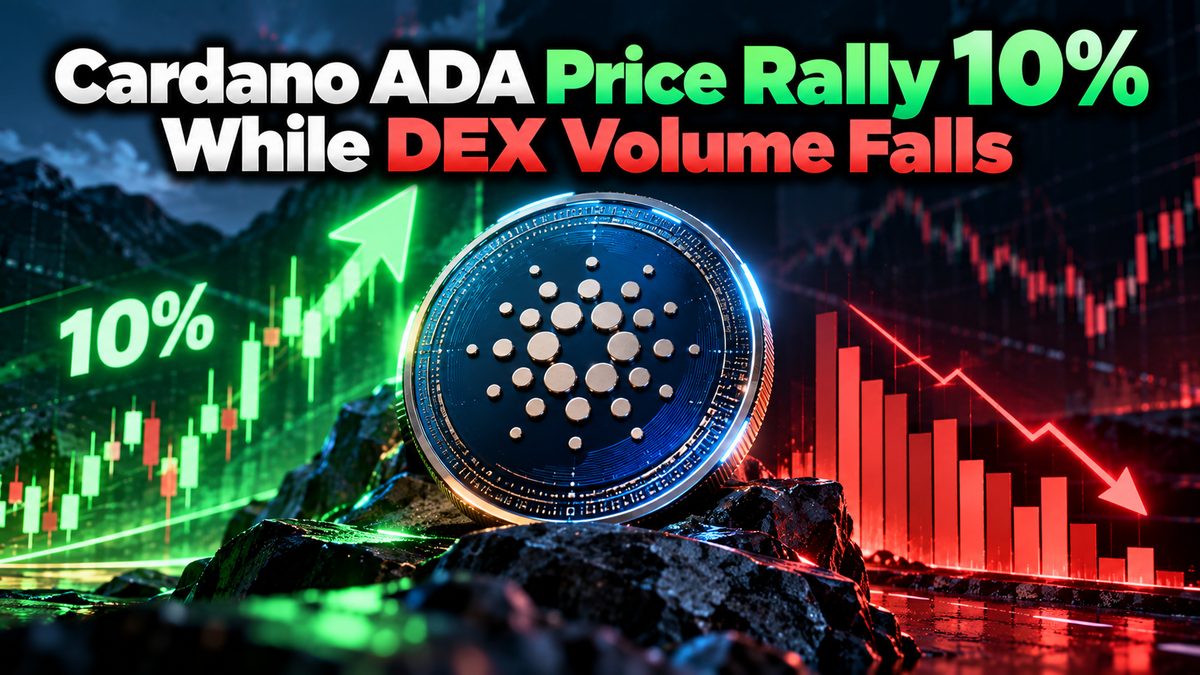 Cardano ADA Price Rally 10% While DEX Volume Falls
