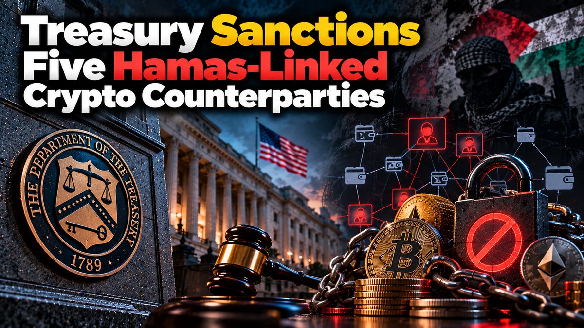 Treasury Sanctions Five Hamas-Linked Crypto Counterparties