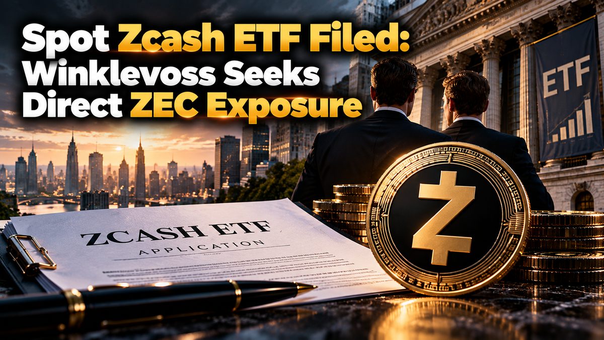 Spot Zcash ETF Filed: Winklevoss Seeks Direct ZEC Exposure
