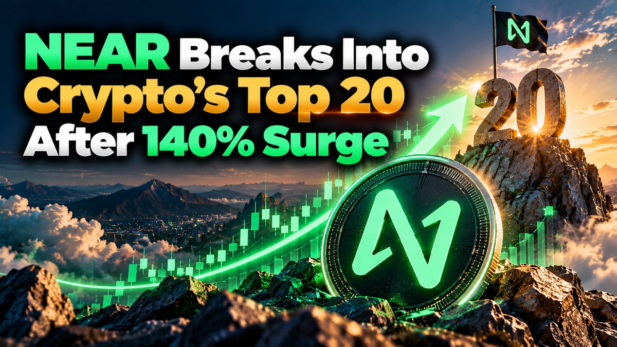 NEAR Breaks Into Crypto's Top 20 After 140% Surge