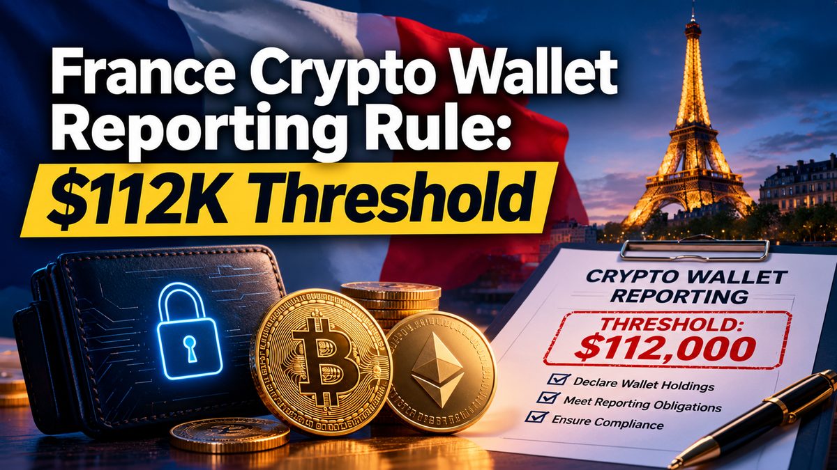 France Crypto Wallet Reporting Rule: $112K Threshold