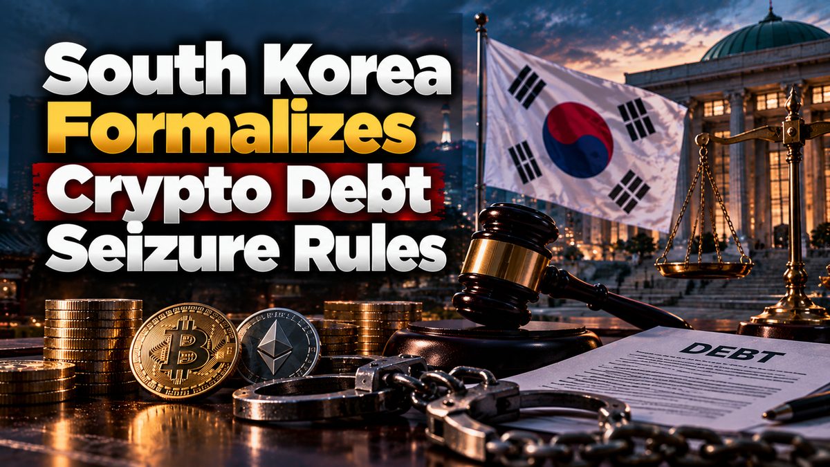South Korea Formalizes Crypto Debt Seizure Rules