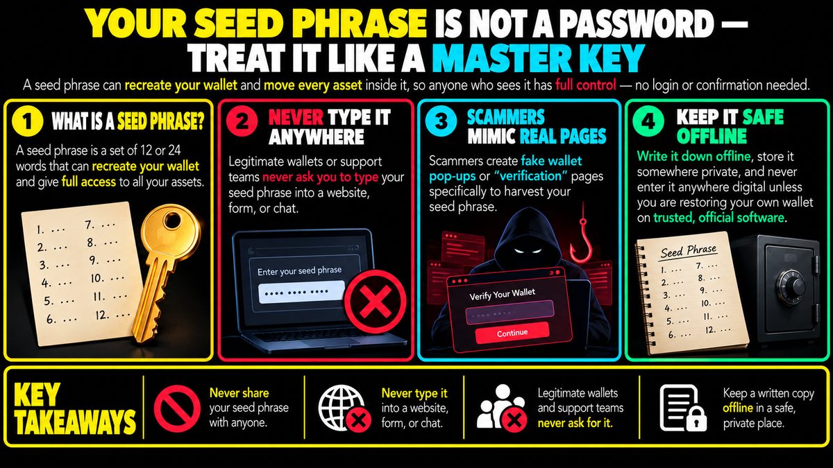 Seed Phrase vs Password: Why It's a Master Key