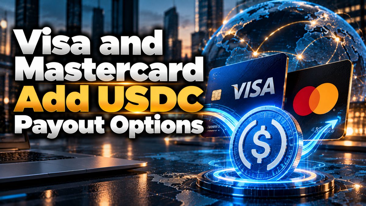 Visa and Mastercard Add USDC Payout Options