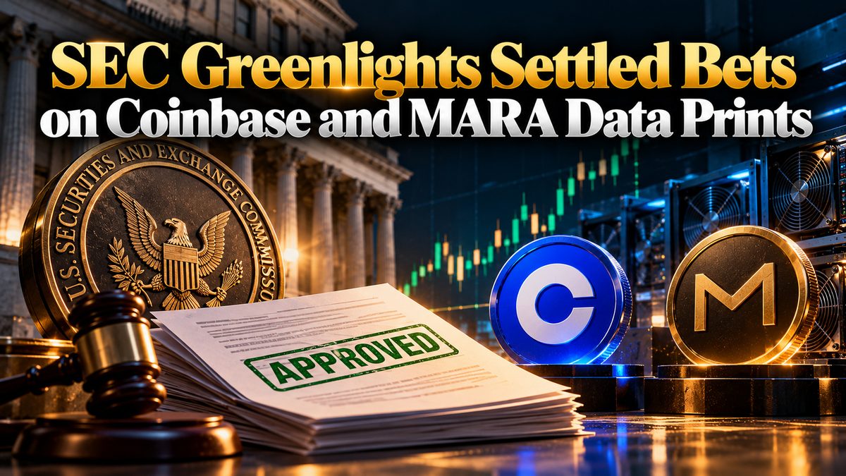 SEC Greenlights Settled Bets on Coinbase and MARA Data Prints
