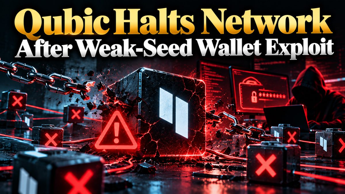 Qubic Network Halts After Weak Seed Phrase Exploit