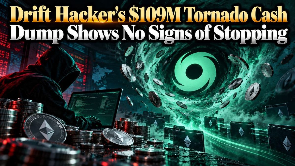 Drift Exploit: $138M Still Moves to Tornado Cash Mixer
