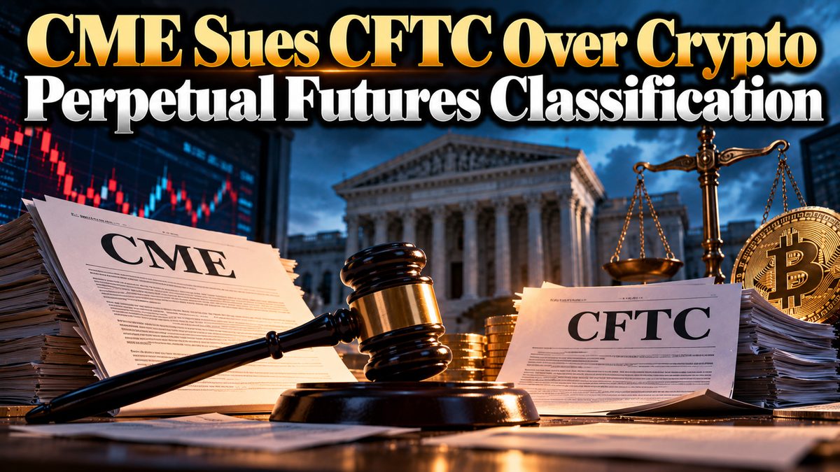 CME Sues CFTC Over Crypto Perpetual Futures Classification