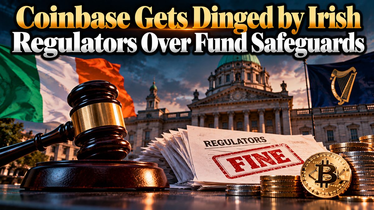 Coinbase Gets Dinged by Irish Regulators Over Fund Safeguards