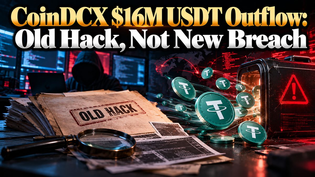 CoinDCX $16M USDT Outflow: Old Hack, Not New Breach