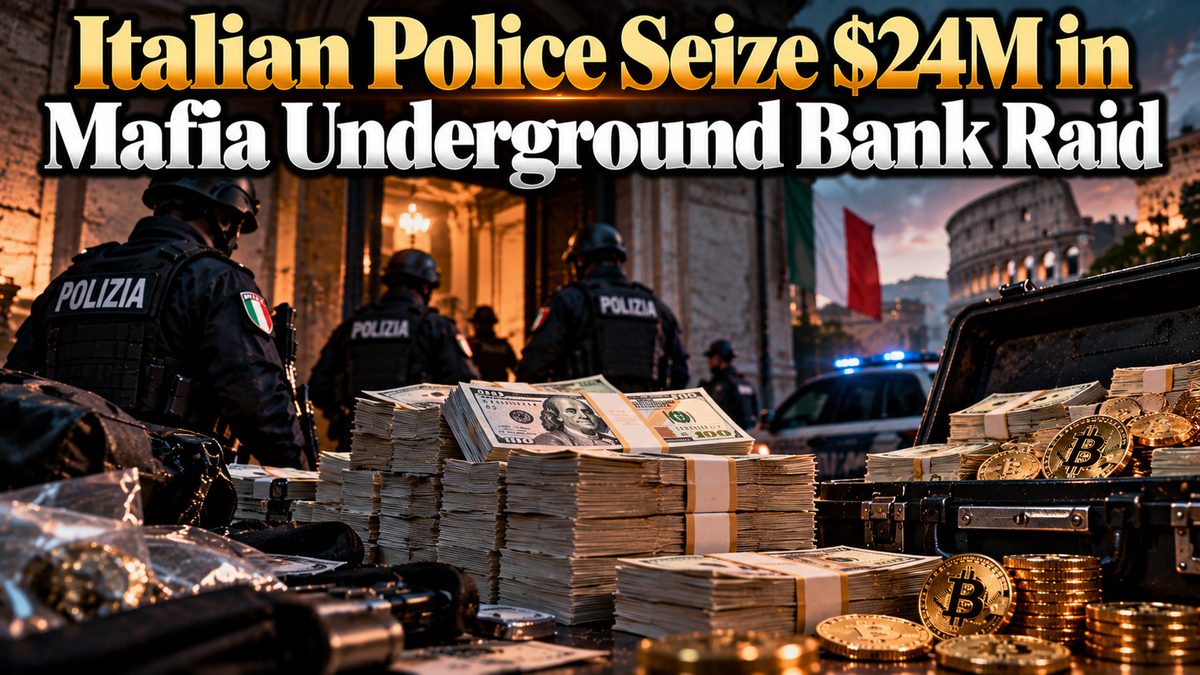 Italian Police Seize $24M in Mafia Underground Bank Raid