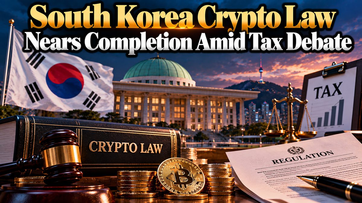South Korea Crypto Law Nears Completion Amid Tax Debate